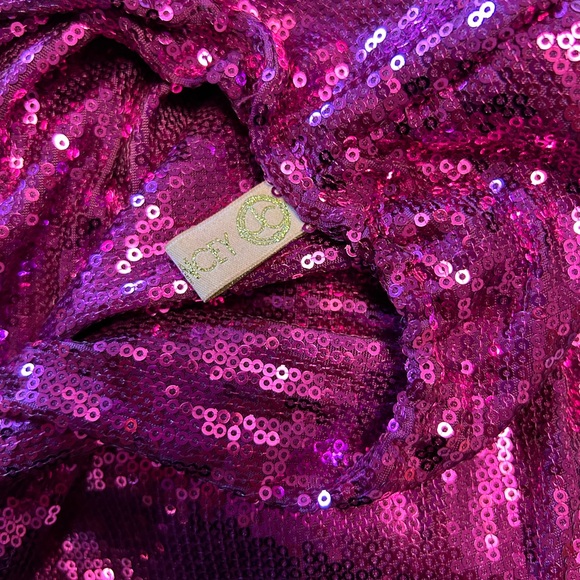 Julia Clancey Olivia Palazzo Sequin Jumpsuit with Turban - Picture 8 of 10